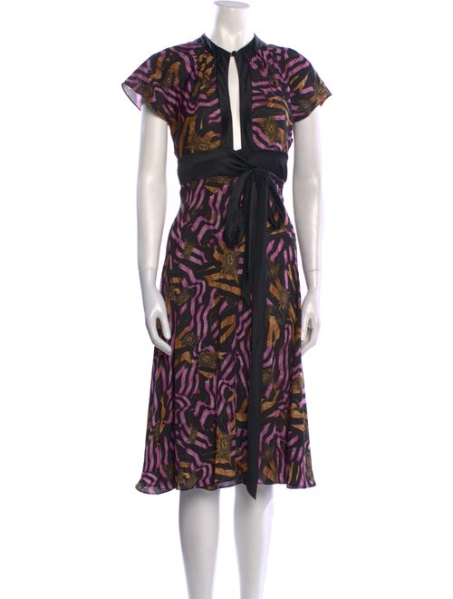 Diane von Furstenberg Silk Midi Length Dress