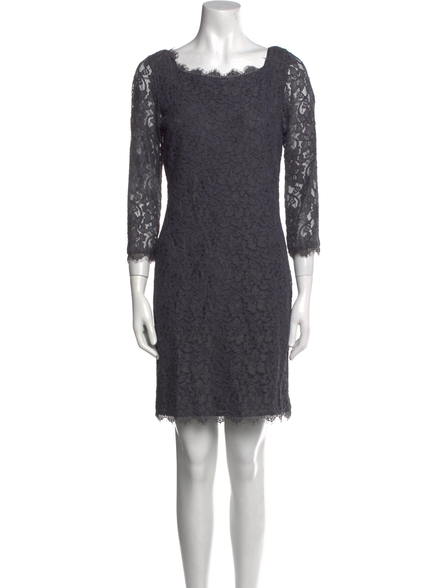 Diane von Furstenberg Lace Pattern Mini Dress