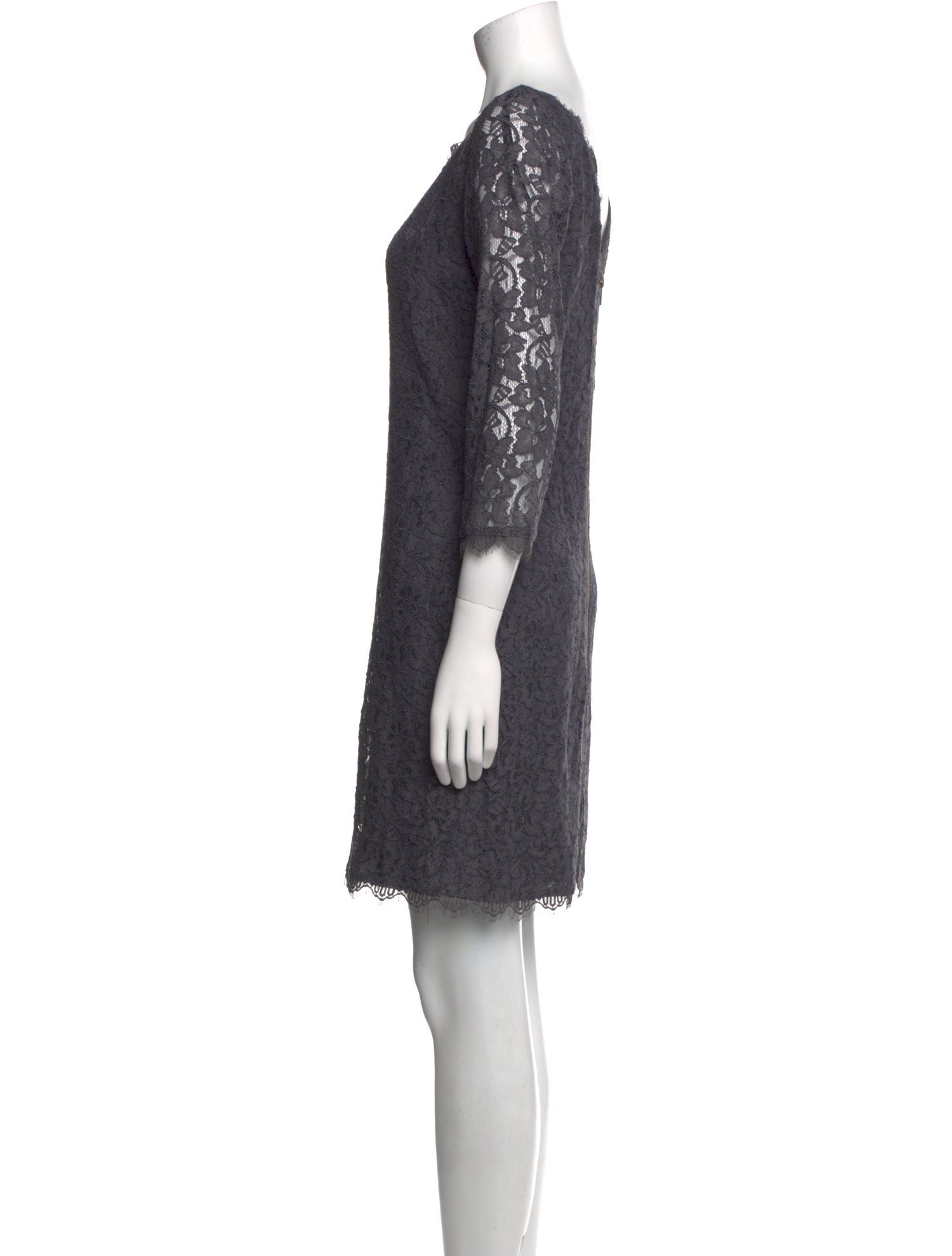 Diane von Furstenberg Lace Pattern Mini Dress