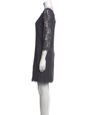Diane von Furstenberg Lace Pattern Mini Dress