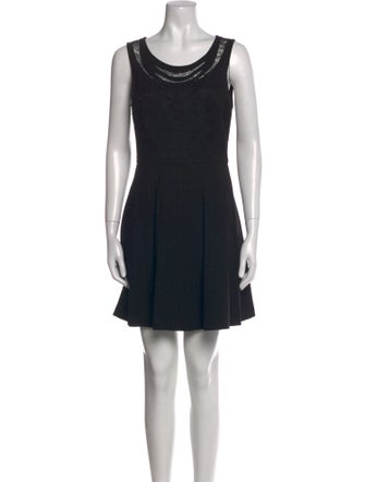 Diane von Furstenberg Scoop Neck Mini Dress