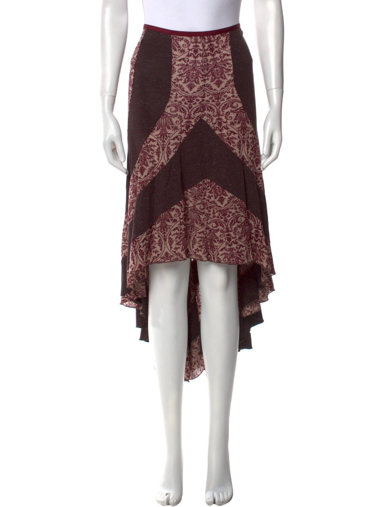 Diane von Furstenberg Printed Midi Length Skirt