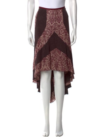 Diane von Furstenberg Printed Midi Length Skirt