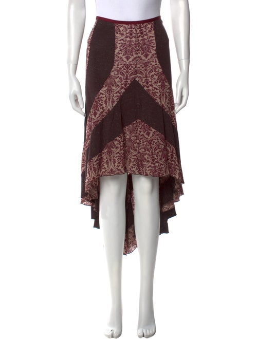 Diane von Furstenberg Printed Midi Length Skirt