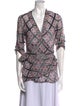 Diane von Furstenberg Printed V-Neck Top