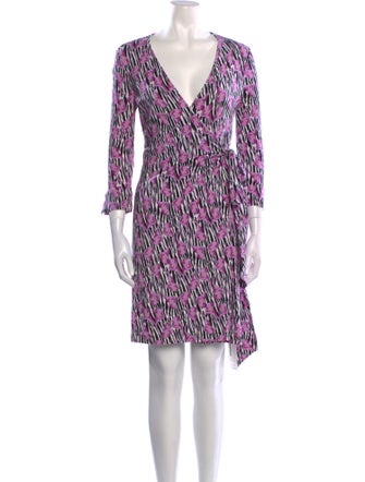 Diane von Furstenberg Printed Knee-Length Dress