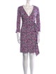 Diane von Furstenberg Printed Knee-Length Dress