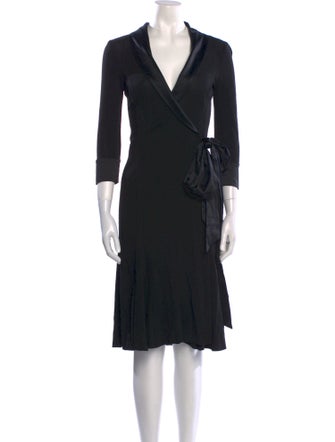 Diane von Furstenberg V-Neck Knee-Length Dress