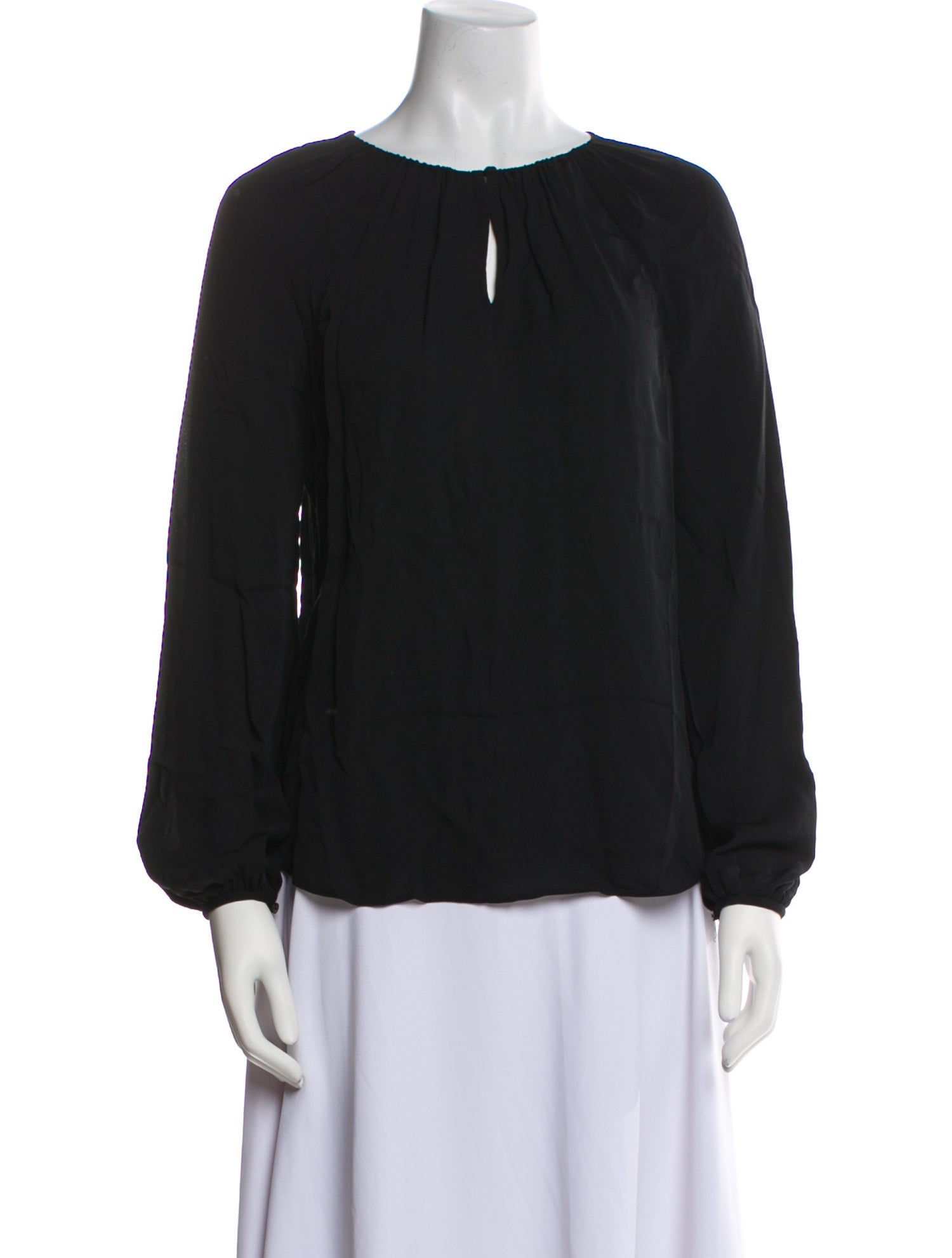 Diane von Furstenberg Silk Crew Neck Blouse