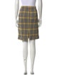 Diane von Furstenberg Plaid Print Knee-Length Skirt