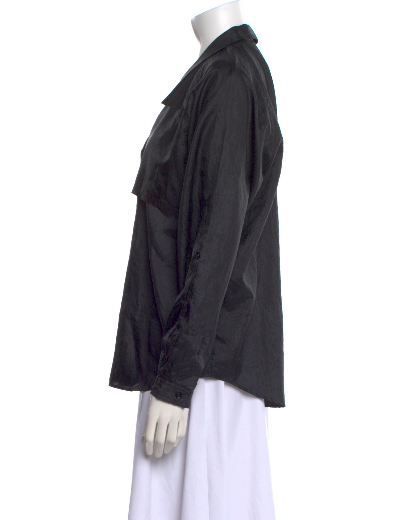 Diane von Furstenberg Long Sleeve Button-Up Top