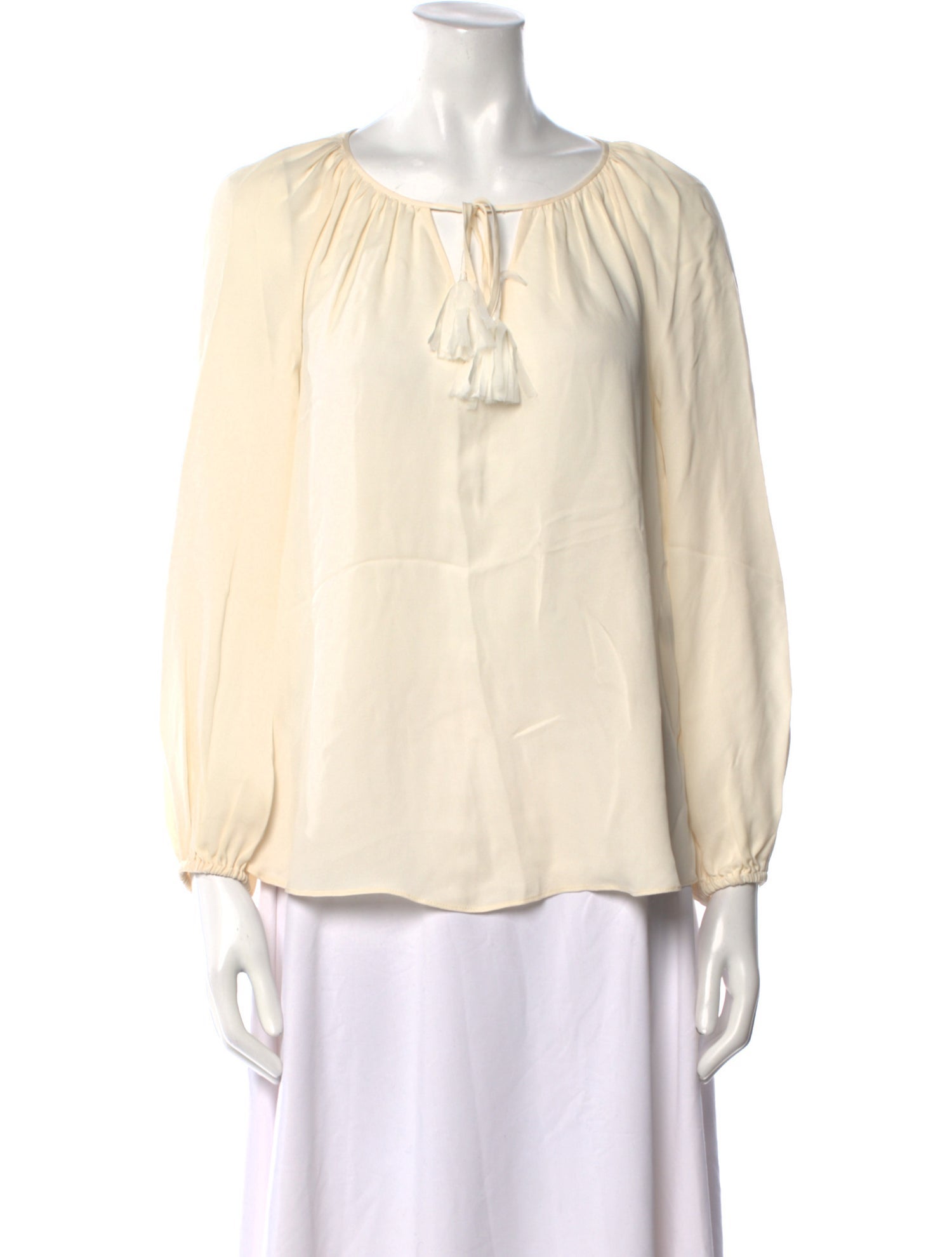 Diane von Furstenberg Silk Scoop Neck Blouse w/ Tags