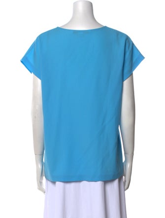 Diane von Furstenberg Scoop Neck Short Sleeve T-Shirt