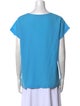Diane von Furstenberg Scoop Neck Short Sleeve T-Shirt