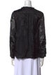 Diane von Furstenberg V-Neck Long Sleeve Blouse