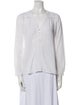 Diane von Furstenberg V-Neck Three-Quarter Sleeve Blouse