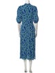 Diane von Furstenberg Floral Print Midi Length Dress
