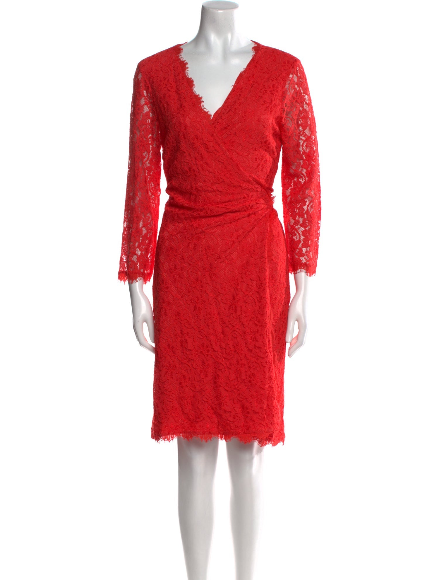 Diane von Furstenberg V-Neck Knee-Length Dress