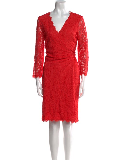 Diane von Furstenberg V-Neck Knee-Length Dress