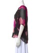 Diane von Furstenberg Silk Floral Print Blouse