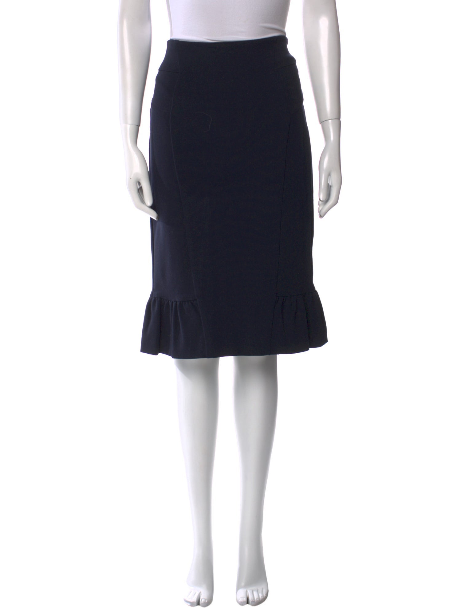 Diane von Furstenberg Ruffle Embellishment Knee-Length Skirt