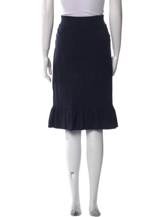 Diane von Furstenberg Ruffle Embellishment Knee-Length Skirt