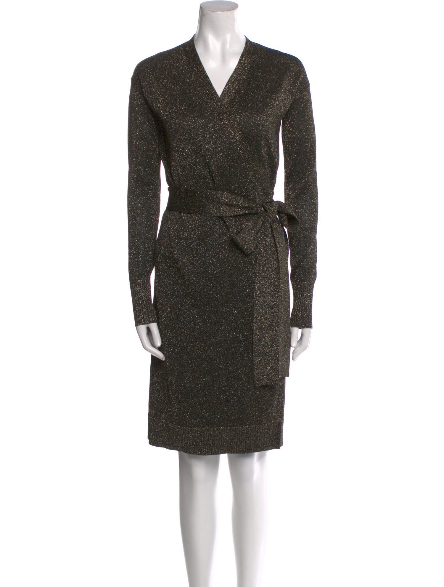 Diane von Furstenberg V-Neck Knee-Length Dress