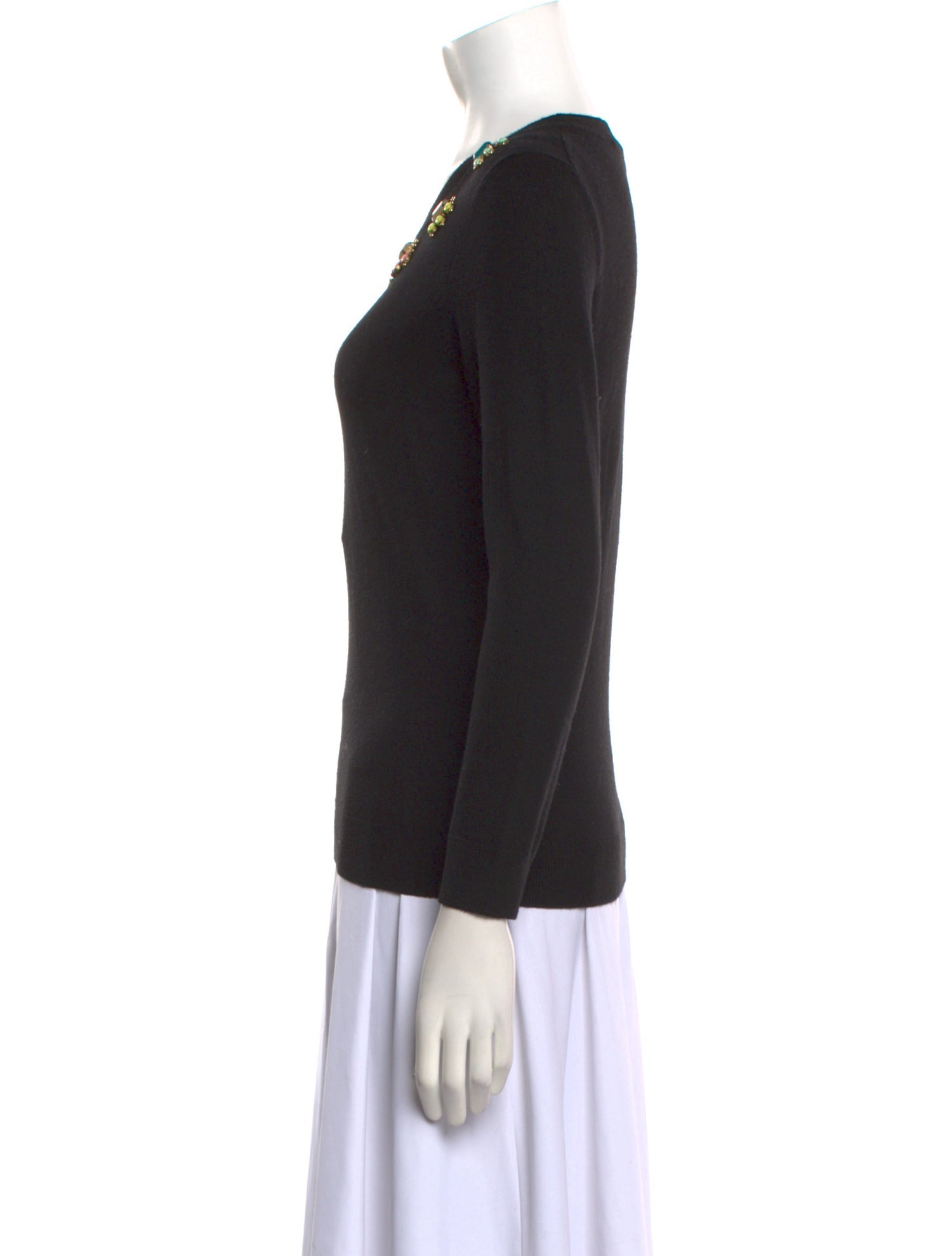 Diane von Furstenberg Wool Scoop Neck Sweater