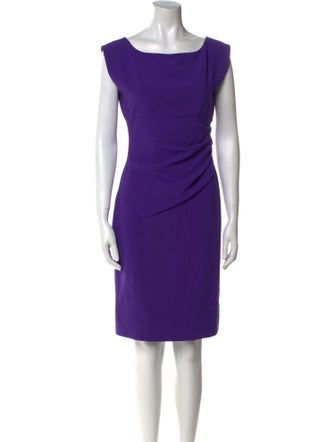 Diane von Furstenberg Bateau Neckline Knee-Length Dress