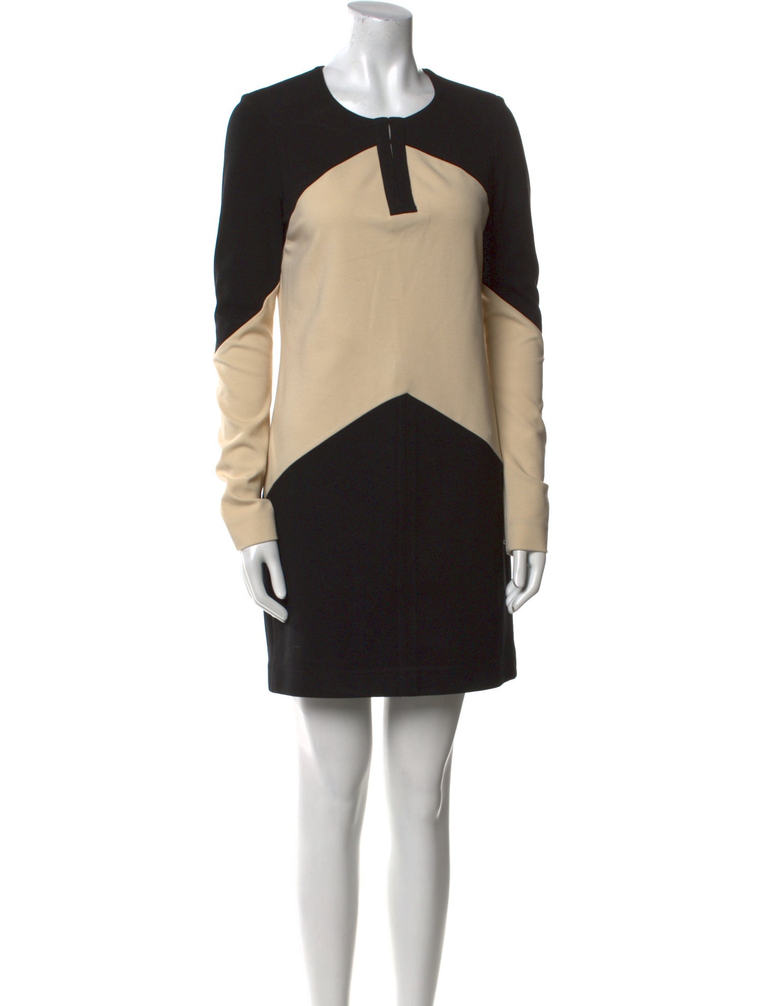 Diane von Furstenberg Colorblock Pattern Mini Dress