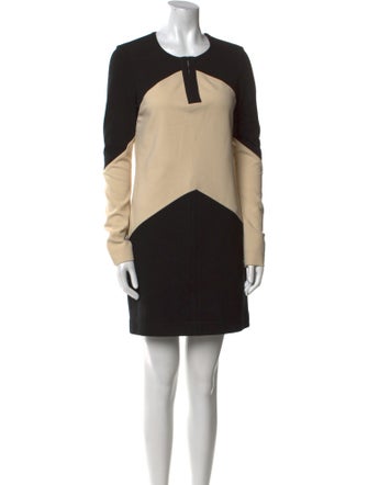 Diane von Furstenberg Colorblock Pattern Mini Dress