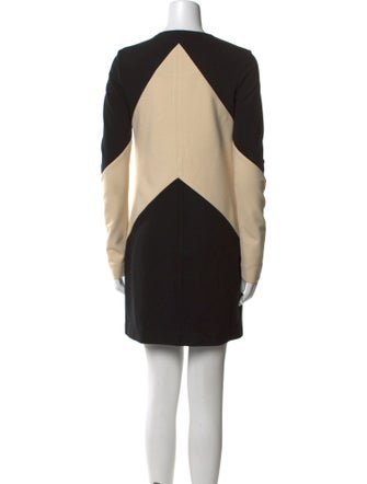 Diane von Furstenberg Colorblock Pattern Mini Dress