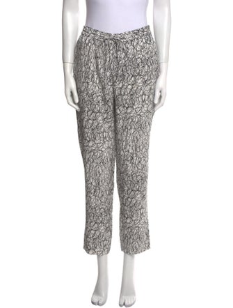 Diane von Furstenberg Silk Straight Leg Pants