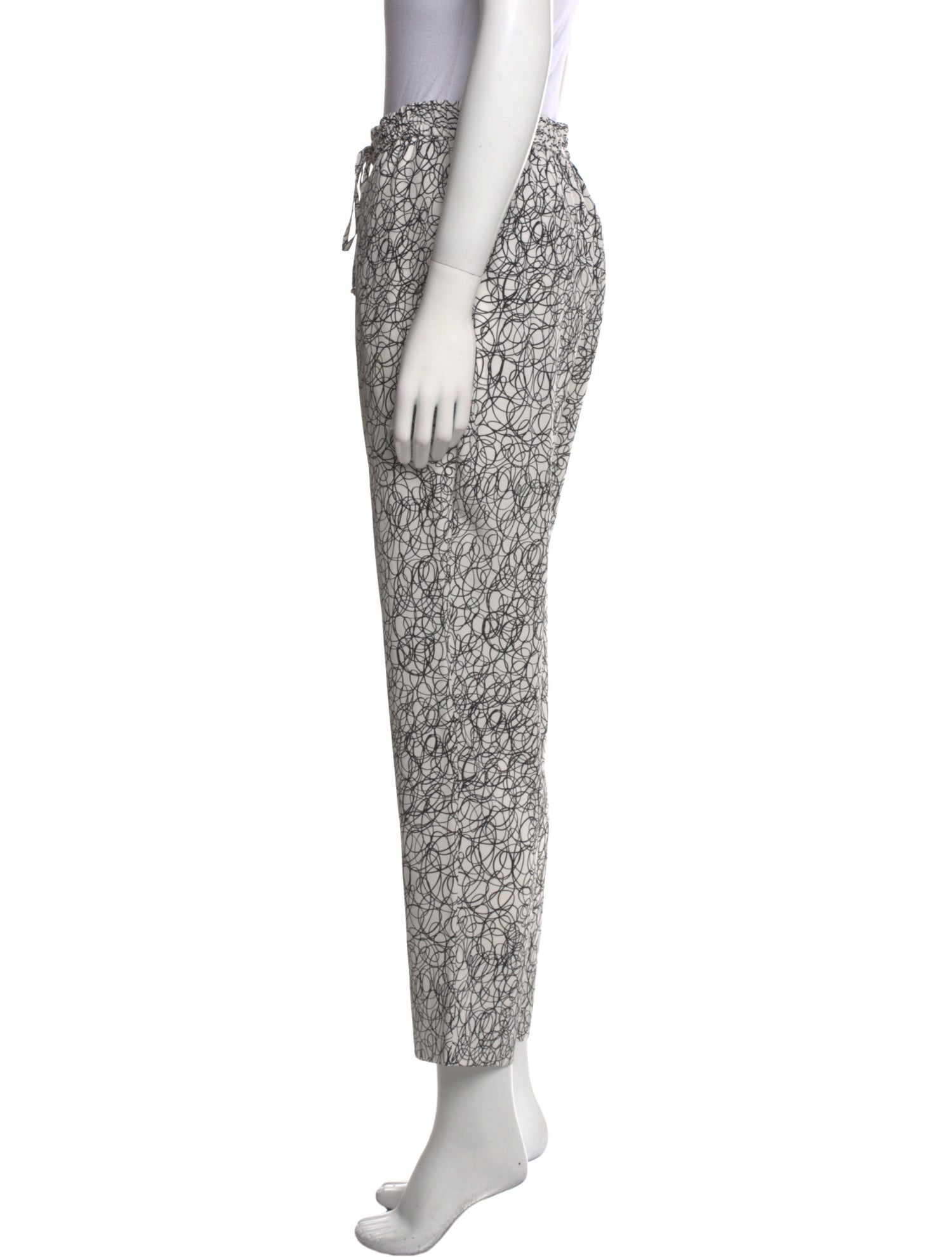 Diane von Furstenberg Silk Straight Leg Pants