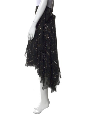 Diane von Furstenberg Silk Midi Length Skirt