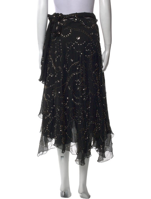 Diane von Furstenberg Silk Midi Length Skirt