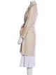 Diane von Furstenberg Tweed Pattern Trench Coat
