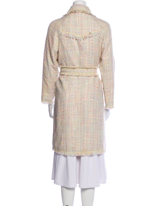 Diane von Furstenberg Tweed Pattern Trench Coat