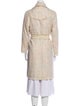 Diane von Furstenberg Tweed Pattern Trench Coat