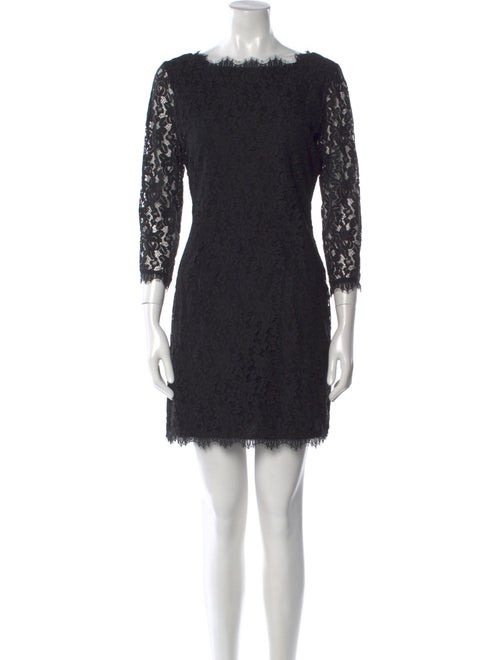 Diane von Furstenberg Lace Pattern Mini Dress