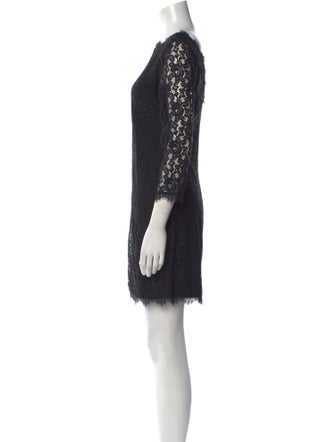 Diane von Furstenberg Lace Pattern Mini Dress