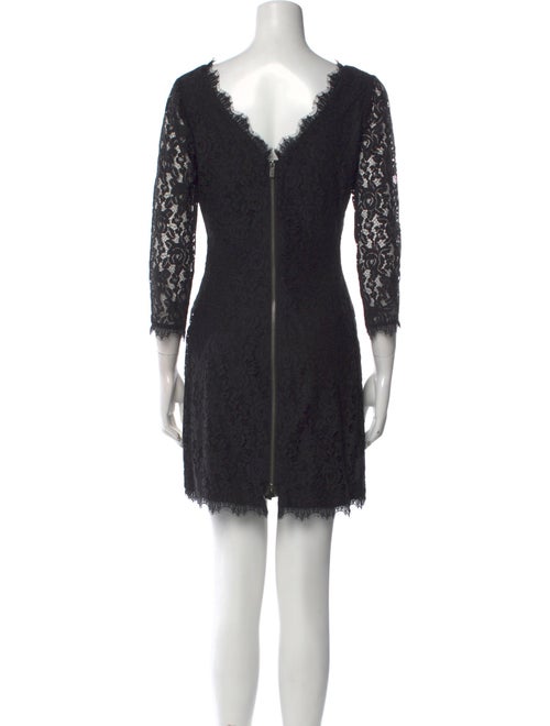 Diane von Furstenberg Lace Pattern Mini Dress