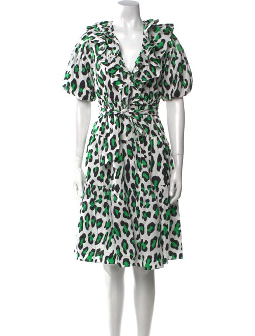 Diane von Furstenberg Printed Midi Length Dress