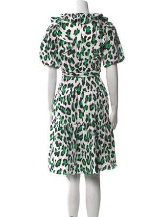 Diane von Furstenberg Printed Midi Length Dress