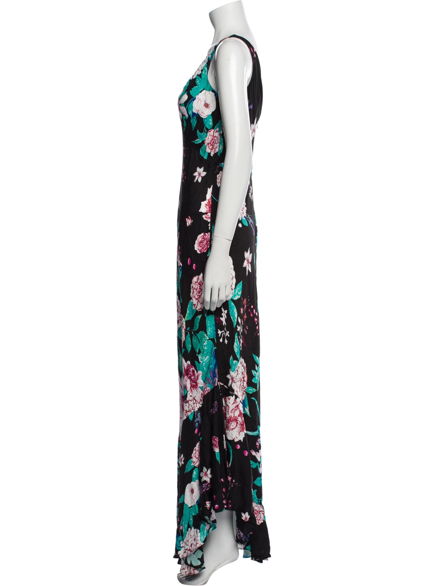Diane von Furstenberg Floral Print Long Dress w/ Tags
