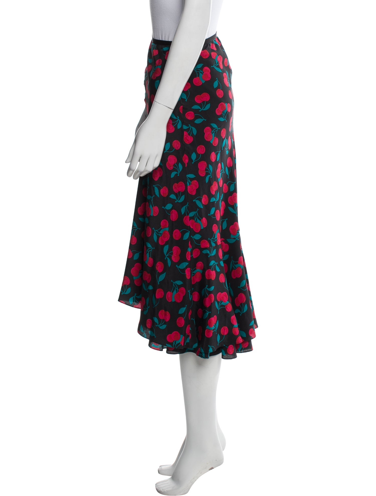 Diane von Furstenberg Printed Midi Length Skirt