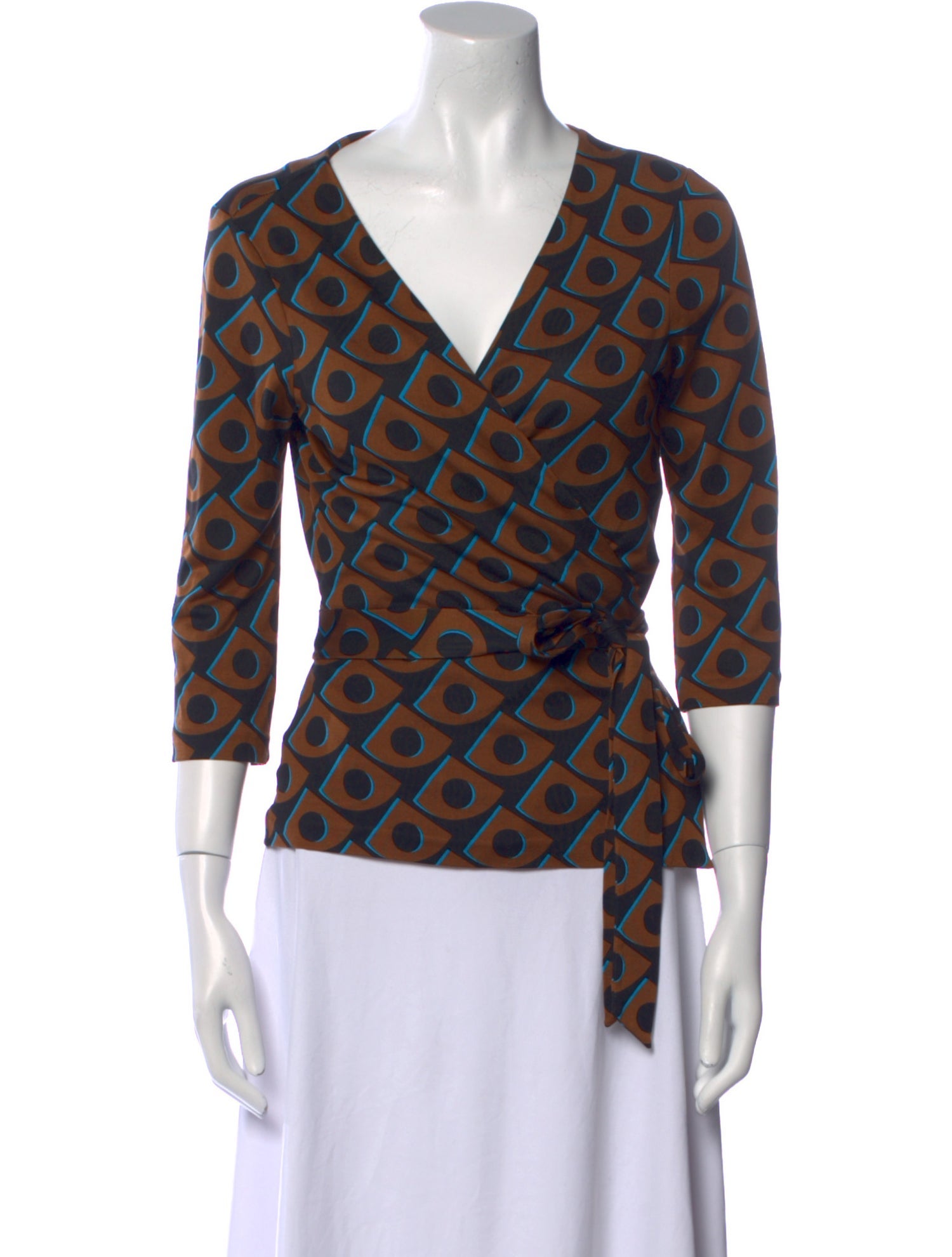 Diane von Furstenberg Silk Printed Blouse