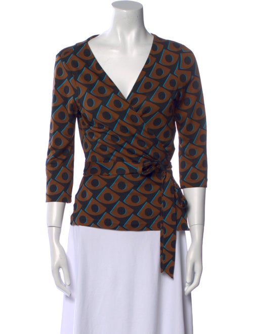 Diane von Furstenberg Silk Printed Blouse