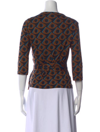 Diane von Furstenberg Silk Printed Blouse