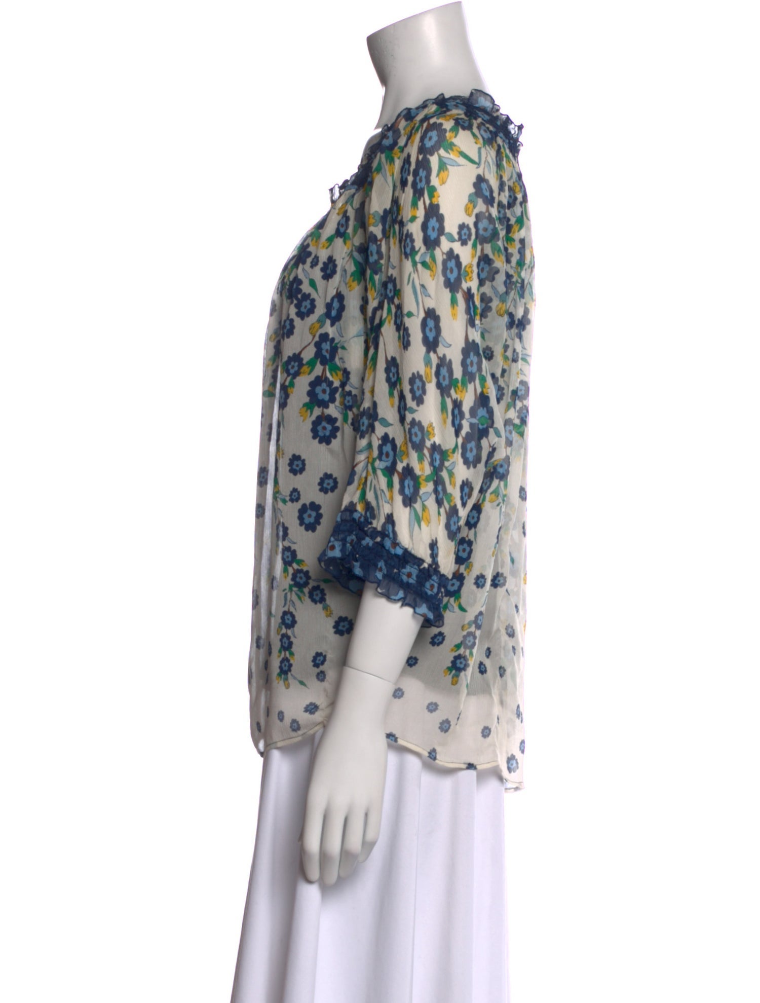 Diane von Furstenberg Silk Printed Blouse